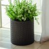 KETER Small cylinder planter műrattan virágtartó -19%!!!