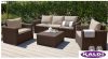   ALLIBERT California műrattan kerti bútor szett 4 részes 3 személyes kanapéval BARNA -23%!!!