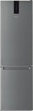 Whirlpool Bauknecht A+++ 368L Total NoFrost kombinált hűtőszekrény INOX KGNF 203DIN-32%!!