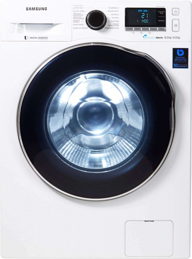 samsung 8/6 kg inverter mosó-szárítógép wd80j6400aw-32%!! - kaldi