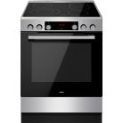 Amica A+++-30% 77L, 60 cm széles, légkeveréses szabadonálló kerámialapos tűzhely INOX SHCX 913 100 E-25%!