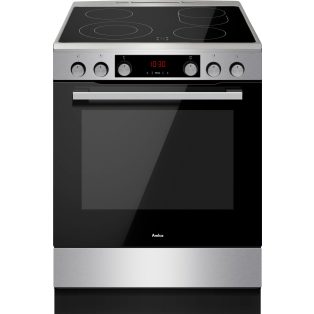   Amica A+++-30% 77L, 60 cm széles, légkeveréses szabadonálló kerámialapos tűzhely INOX SHCX 913 100 E-25%!