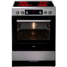 Amica A+++-30% 77L, 60 cm széles, légkeveréses szabadonálló kerámialapos tűzhely INOX SHCX 913 100 E-25%!