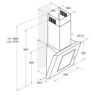 Bauknecht DBHVE 55 AB X 55 cm széles fali páraelszívó -50%!!