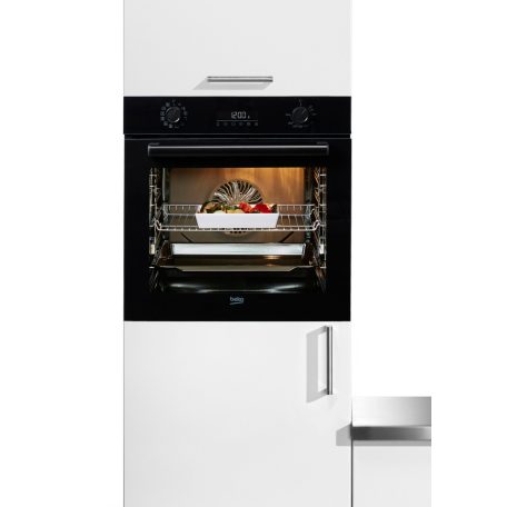 Beko 72L, A energiaosztály, AirFry beépíthető sütő FEKETE BBIM17300B-14%!