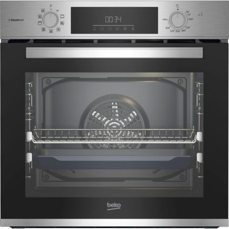 Beko 72L A+ Aeroperfect™, SteamShine beépíthető hőlégleveréses sütő BBIS12301XE-23%!