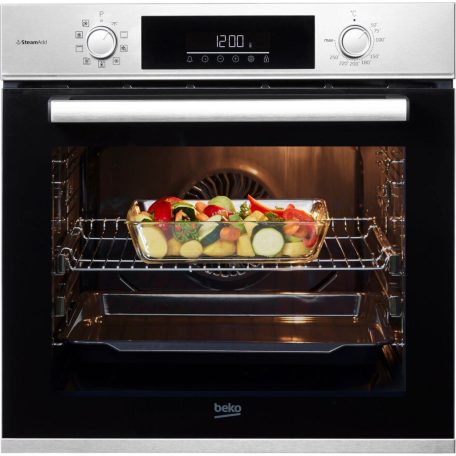 Beko 72L A+ Aeroperfect™, SteamShine beépíthető hőlégleveréses sütő BBIS12301XE-23%!