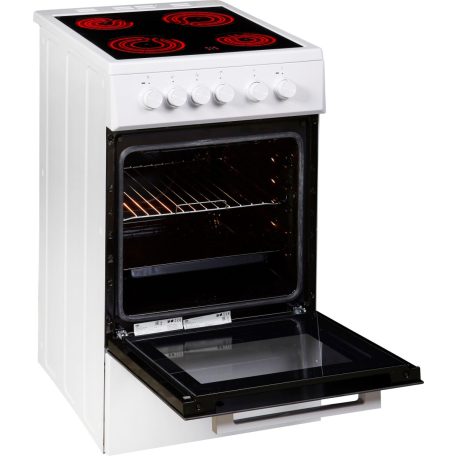 Beko 60L, SteamShine, A energiaosztály,  4 zónás szabadonálló kerámialapos tűzhely FEHÉR FSS57000GW-30%!