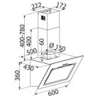 Bomann 603,1 m³/h döntött kürtős páraelszívó FEKETE DU 771.1G-59%!
