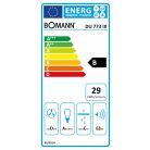 Bomann 321 m3/h döntött kürtős páraelszívó INOX DU 773 IX-56%!
