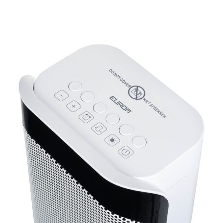 Eurom Sub-heat 2000W Kerámiabetétes hősugárzó, Porszűrő, Digitális kijelző, Távirányító-52%!