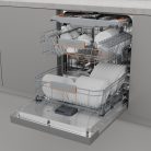 Gorenje 16 ter. A+++-30% Inverteres, WiFi, Öntisztítós, Felső evőeszköztálcás részlegesen beépíthető mosogatógép GI673A92X-30%!