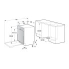 Gorenje 16 ter. A+++-30% Inverteres, WiFi, Öntisztítós, Felső evőeszköztálcás részlegesen beépíthető mosogatógép GI673A92X-30%!