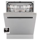 Gorenje 16 terítékes, Wifi, Inverteres, Felső evőeszköztálcás, Öntisztítós, pult alá építhető mosogatógép INOX GU673A65X-31%