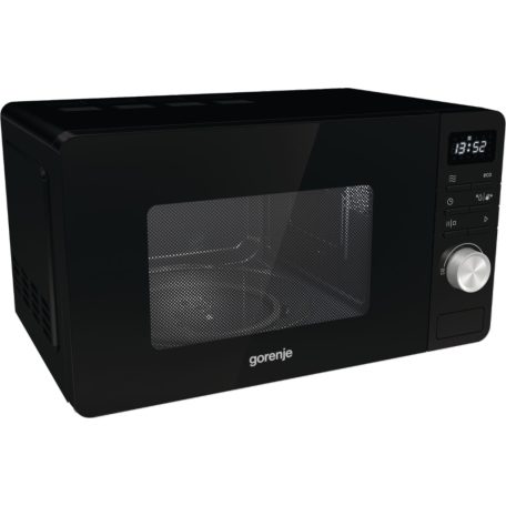 Gorenje 20L, digitális kijelzős mikrohullámú sütő FEKETE MO20A3B-21%!