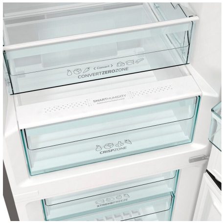 Gorenje 326L A+++ NoFrost, Inverteres kombinált alulfagyasztós hűtőszekrény NK79C0DXL-25%!