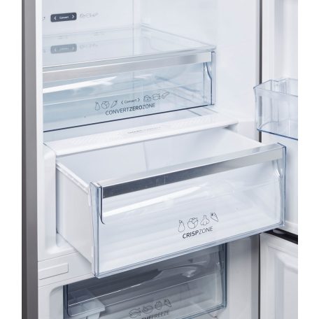 GORENJE NRC6194SXL4 kombinált hűtő, No Frost Plus, 326 L, 185 cm magas, C osztály, INOX-31%!!