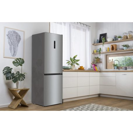 Gorenje 300L A+++-10%, NoFrost Plus, Inverteres kombinált hűtőszekrény INOX NRK619C61X4OT-21%!
