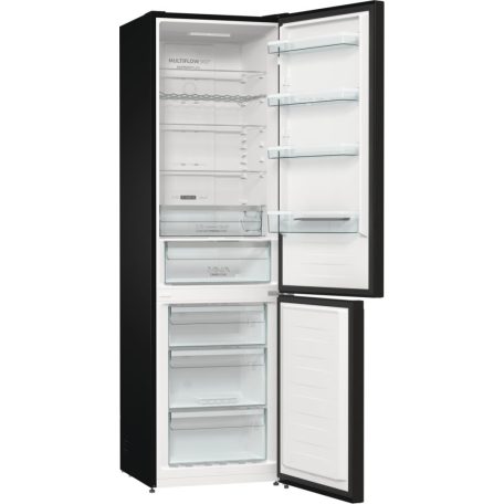 Gorenje NRK620B61BX4OT A+++-20% 331L, NoFrost, Inverreres kombinált hűtőszekrény FEKETE-27%!