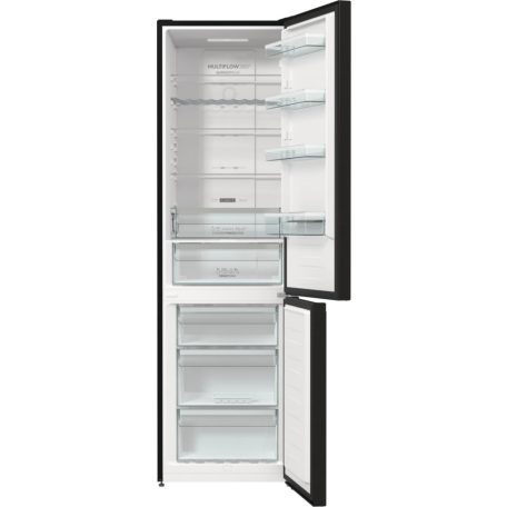 Gorenje NRK620B61BX4OT A+++-20% 331L, NoFrost, Inverreres kombinált hűtőszekrény FEKETE-27%!