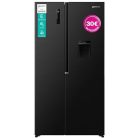 Gorenje 541L A++, NoFrost Plus, Vízadagolós, Inverteres amerikai hűtőszekrény FEKETE NRS917E41BXWD-25%!