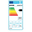 Gorenje 508 m³/h 60 cm széles kürtős döntött páraelszívó WHI641ST-67%!