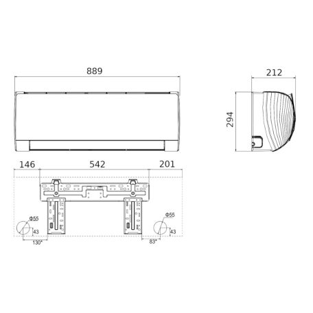 Gree Comfort Pro inverter 3,5 kW Inverteres, WiFi, 3D klíma szett GWH12ACCXD-K6DNA1D