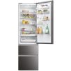   Haier 414L Total NoFrost, Inverteres, WiFi, fiókos kombinált hűtőszekrény INOX HTW5620CNMP-25%!