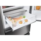 Haier 414L Total NoFrost, Inverteres, WiFi, fiókos kombinált hűtőszekrény INOX HTW5620CNMP-25%!