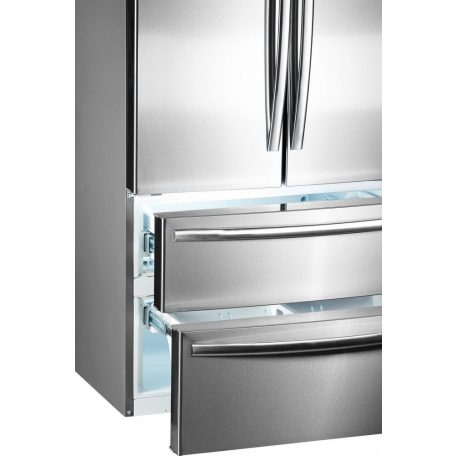 Hanseatic A+ 542L Quadrio amerikai hűtőszekrény INOX HFD17690A1S-38%!!