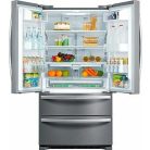 Hanseatic A+ 542L Quadrio amerikai hűtőszekrény INOX HFD17690A1S-38%!!