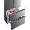   Hanseatic 431L A++ NoFrost Inverteres franciaajtós amerikai hűtőszekrény INOX HFD18070EI-28%!