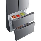 Hanseatic 431L A++ NoFrost Inverteres franciaajtós amerikai hűtőszekrény INOX HFD18070EI-28%!