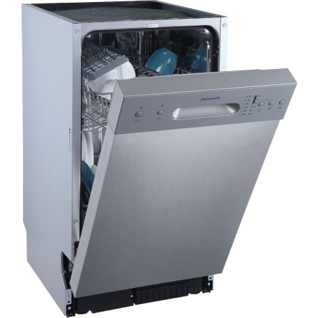 Hanseatic 9 terítékes A++ pult alá építhető KESKENY mosogatógép INOX HGU4582E97736BI-23%!