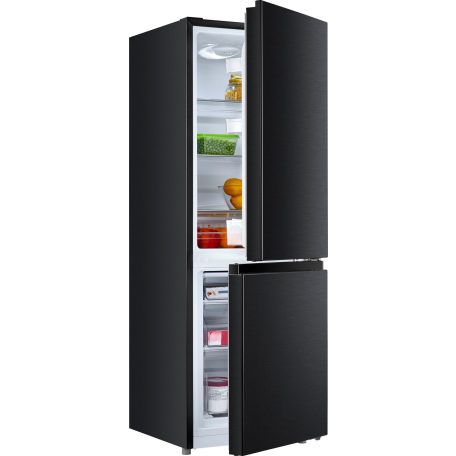 Hanseatic A+++ 175L kombinált hűtőszekrény FEKETE HKGK14349CBI-17%!