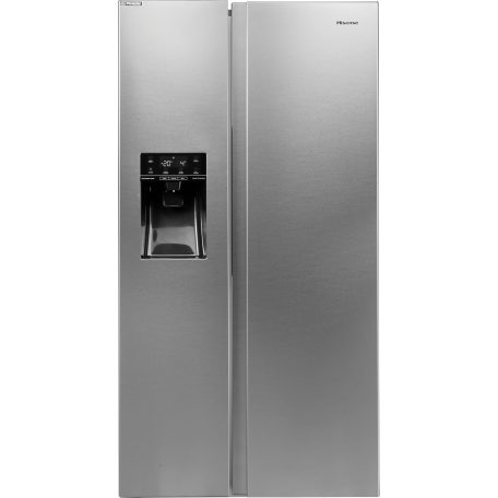 Hisense A++ NoFrost 562L vízadagolós amerikai hűtőszekrény INOX RS694N4TIE-26%!