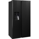 Hisense 566L A++ NoFrostPlus, MultiAirflow Inverteres amerikai hűtőszekrény FEKETE RSIM535AFE-23%!