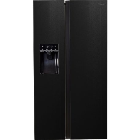 Hisense 566L A++ NoFrostPlus, MultiAirflow Inverteres amerikai hűtőszekrény FEKETE RSIM535AFE-23%!