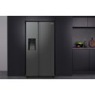 Hisense 566L A++ NoFrostPlus, MultiAirflow Inverteres amerikai hűtőszekrény FEKETE RSIM535AFE-23%!