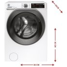 Hoover 9/6 KG A+++ Inverteres, WiFi, Bluetooth, Gőzfunkciós mosó-szárítógép HDQ 496AMBS/1-S-25%!