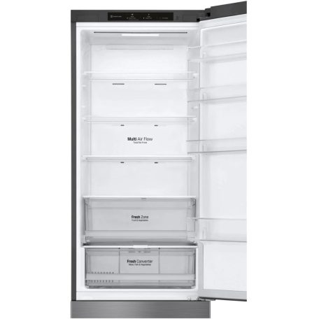 LG 384L A+++-20% Total NoFrost, Inverteres kombinált hűtőszekrény INOX GBP62PZNBC-31%!