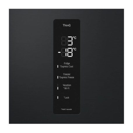 LG 387L A+++-10%, NoFrost, WiFi, Inverteres kombinált hűtőszekrény GRAFIT GBV5250CEP-24%!