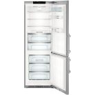 Liebherr 393L A+++, NoFrost, BluePerformance 70 cm széles kombinált hűtőszekrény INOX CBNes 5775-37%!