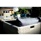 LUX Prime Bora "XL" bézs műrattan 10 személyes étkező garnitúra-20%!