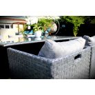 LUX Prime Bora "XL" bézs műrattan 10 személyes étkező garnitúra-20%!