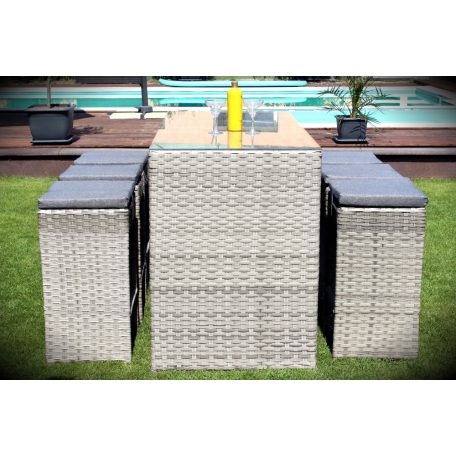 Lux Prime "L" 7 részes műrattan bárszett-24%!