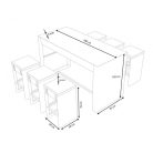 Lux Prime "L" 7 részes műrattan bárszett-24%!