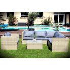 LUX Prime Pepino "M" műrattan sarok kerti bútor szett