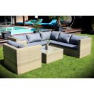 LUX Prime Pepino "M" műrattan sarok kerti bútor szett