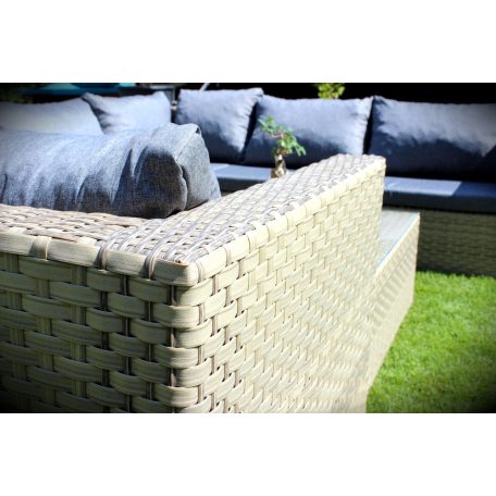 LUX Prime Pepino "M" műrattan sarok kerti bútor szett